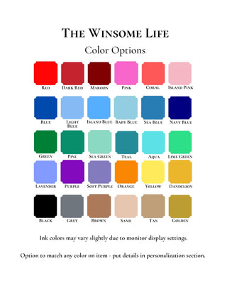 Golf Desk Calendar | Golfer Gift | Customize Border Color