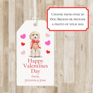 Personalized Valentine's Dog Gift Tags | Customize Your Dog Breed