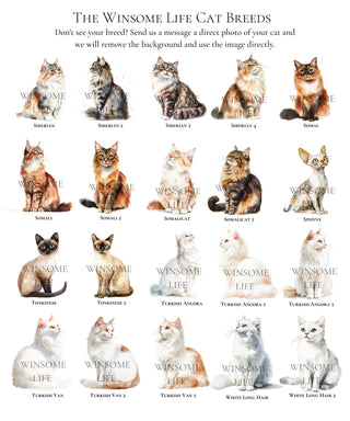 Personalized Valentine's Cat Gift Tags | Customize Your Cat Breed