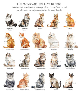 Personalized Valentine's Cat Gift Tags | Customize Your Cat Breed